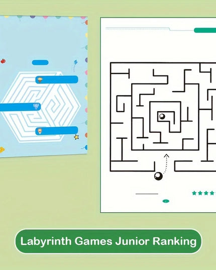 Montessori Maze Game Book, Concentration Training Maze Game, Early Development Toys Book