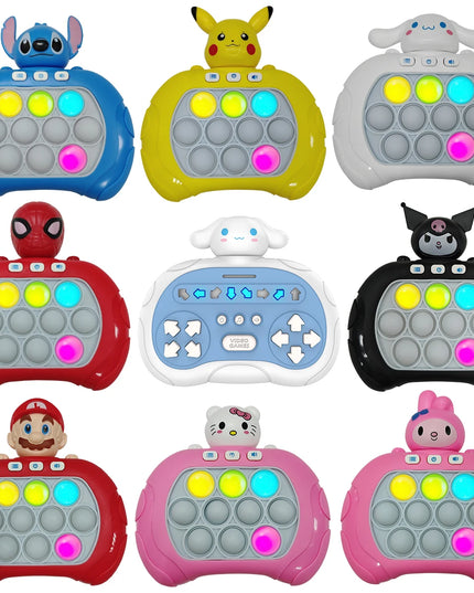 New Kuromi Quick Push Game Pop up Fidget Bubble Electronic Pop it Pro Game Light Stress Relief Toy Adult and Children's Gift toy