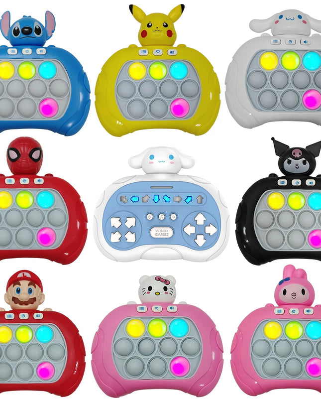 New Kuromi Quick Push Game Pop up Fidget Bubble Electronic Pop it Pro Game Light Stress Relief Toy Adult and Children's Gift toy