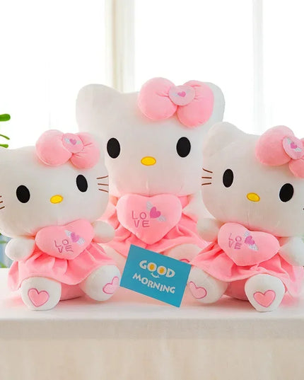 Hello Kitty Plush Stuffed Toys 25-55cm Cute Anime Cartoon Soft Pillow Doll For Children Birthday Xmas Gifts