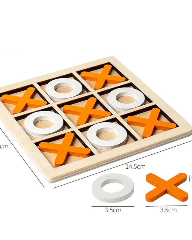 Montessori Play Game Wooden Toy Mini Chess Interaction Puzzle Training Brain Learing Early Educational Toys For Children Kids