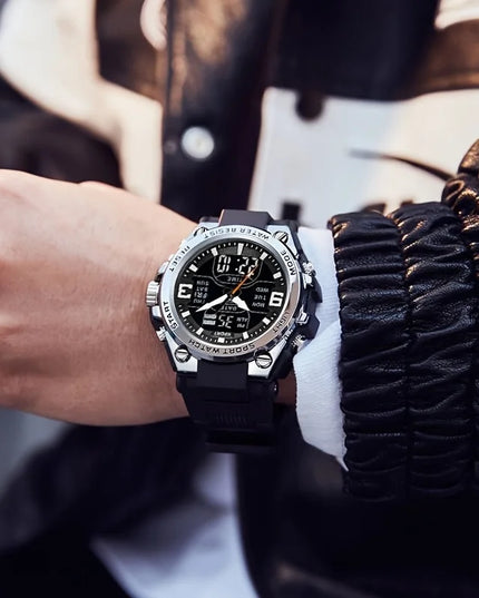 Fashionable and trendy men's sports and leisure watches, multifunctional electronic watches for teenagers and students