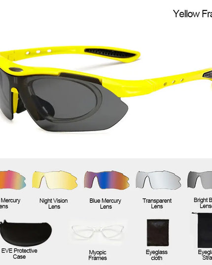 Cycling Sunglasses Sports Men Glasses Road Bicycle Glasses Mountain Bike Riding Protection Goggles Eyewear Women Sun Glasses
