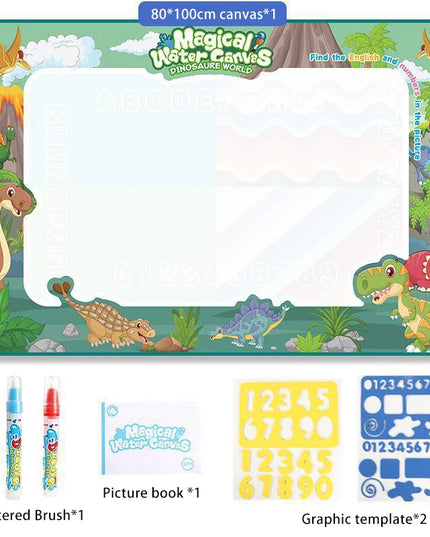 80x80CM Magic Water Drawing Mat Coloring Doodle Mat Montessori Painting Board Painting Pad Magic Pens Kids Educational Toy Gifts