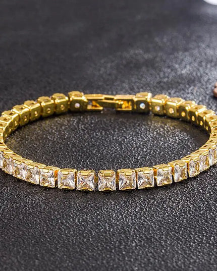 Real 3MM D VVS Moissanite Tennis Bracelet Passes Diamond Sparkling Test Solid S925 Jewelry Wedding Women Gift