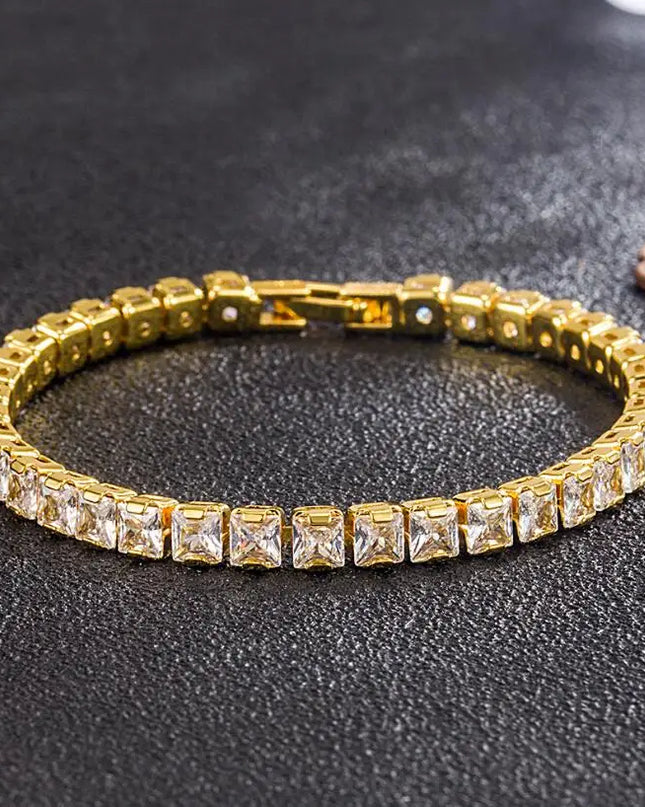 Real 3MM D VVS Moissanite Tennis Bracelet Passes Diamond Sparkling Test Solid S925 Jewelry Wedding Women Gift