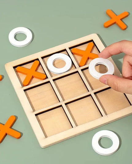 Montessori Wooden Board Table Games Chess Educational Interaction Puzzle Training Brain Thinking Intelligence Game For  Children