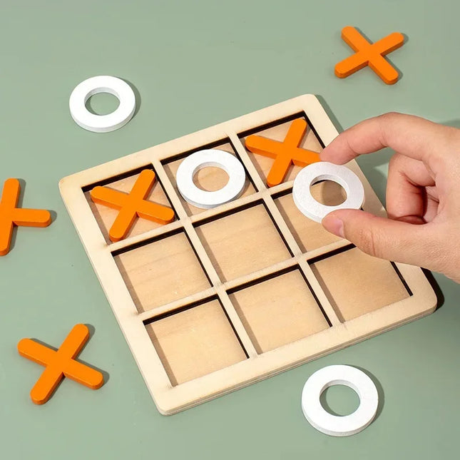 Montessori Wooden Board Table Games Chess Educational Interaction Puzzle Training Brain Thinking Intelligence Game For  Children