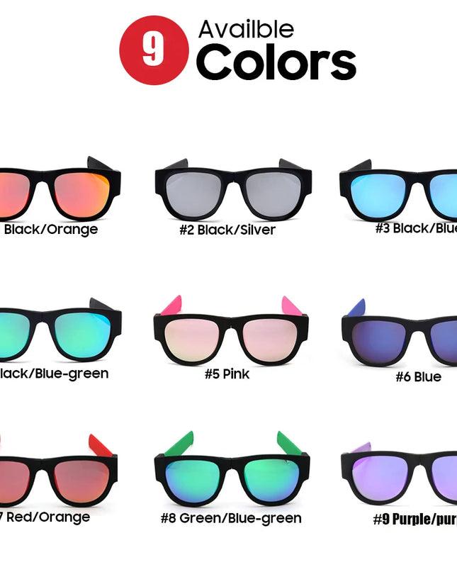 IENJOY Active Sunglasses Foldable Sunglasses Polarized Sunglasses for Men Sports Glasses Driving Cycling Sunglasses Polariod