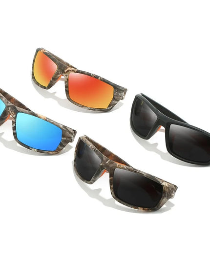 New Sunglasses for Men Sport Polarized Square Frame Camouflage Sun Glasses Driving Fishing Cycling Skiing Sun Eyewear UV400