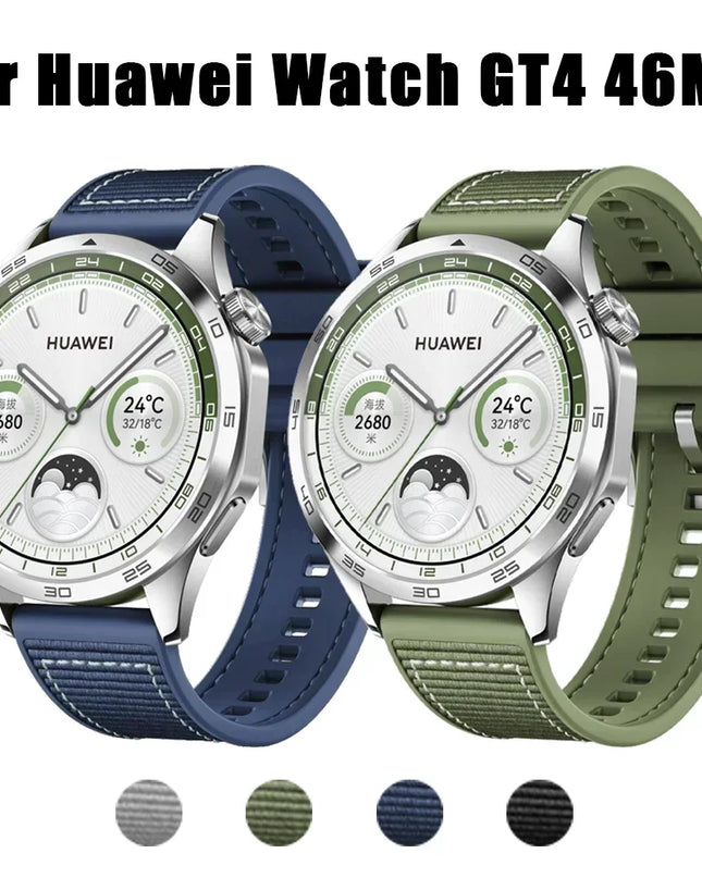 22mm Woven Braid Belt Official Strap For Huawei Watch GT4 band Wristband for Huawei Watch4 GT3 Pro Bracelet Watchband
