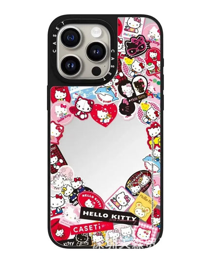 Hello Kitty Iphone 16 Promax Phone Case With Mirror Finish Technology Anti Drop All Inclusive Creative Cartoon Protective Cover