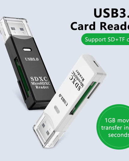 2 in 1 USB 3.0 Card Reader Micro TF sd card Reader usb adapter High Speed Cardreader TF Memory card For PC Laptop Accessories