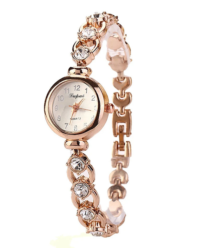 Women Watches 2024 Luxury Brands Stainless Steel Crystal Bracelet Wrist Watch Fashion Ladies Dress Reloj Mujer Montre Femme