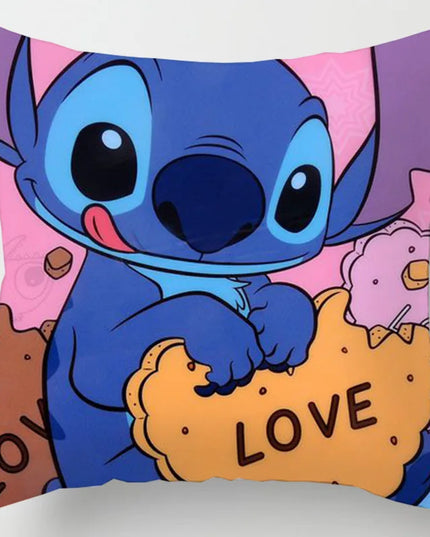 Anime Figure Disney Stitch Double Sided Print Pillowcase Kawaii Stitch Pillow Pillowcase Children Room Interior Decoration Gifts