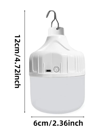 Portable USB Rechargeable LED Pendant Light High Brightness Waterproof Outdoor Lamp for Camping Fishing Emergency Night Lighting