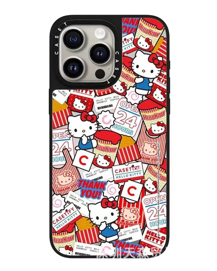 Hello Kitty Iphone 16 Promax Phone Case With Mirror Finish Technology Anti Drop All Inclusive Creative Cartoon Protective Cover