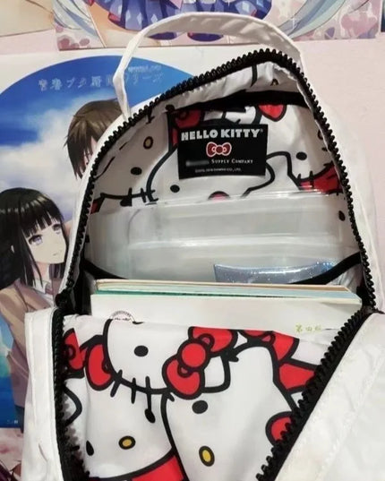 Hello kitty cartoon backpack Sanrio new animation cute student school bag outdoor travel storage large capacity backpack gift