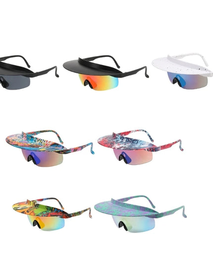Visor Attaches To Sunglasses Sunglasses With Visor Attached Cycling Sunglasses Visor Shade Sunglasses Windproof Sunglass