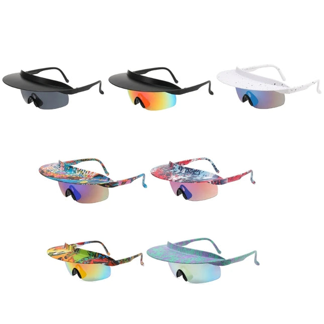 Visor Attaches To Sunglasses Sunglasses With Visor Attached Cycling Sunglasses Visor Shade Sunglasses Windproof Sunglass