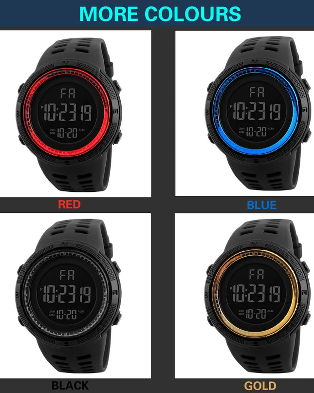 Electronic Watch For Mens Military Sports Watches Luminous Multifunction LED Digital Wristwatch for man kids Boy Student Teen