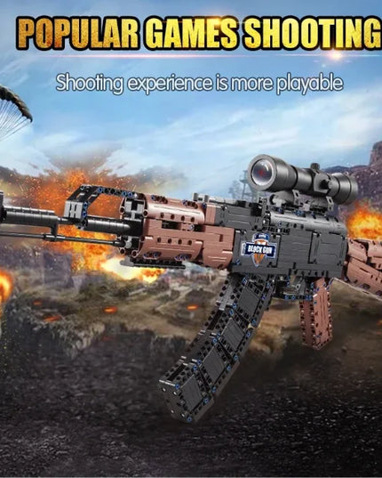 high power lens Cada City Police Military Weapon Sniper Rifle series Building Blocks WW2 For Assault Rifle Bricks Toys Kids Gift