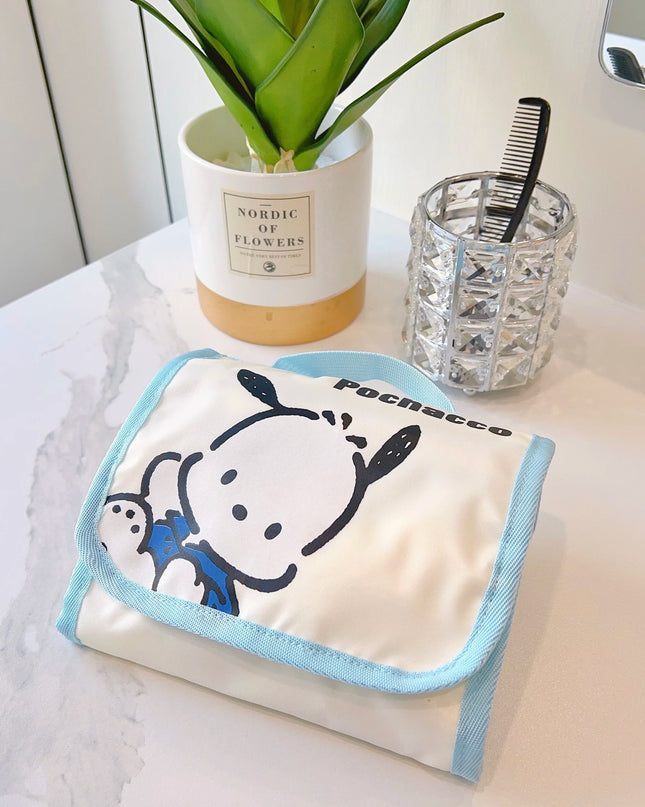 Cute Portable Travel Wash Up Storage Bag Girls Gifts Hello Kitty Kuromi Stitch KT Cat Cartoon Cosmetic Bag For Girl Kawaii Gifts