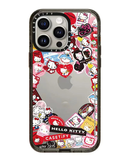 Hello Kitty Iphone 16 Promax Phone Case With Mirror Finish Technology Anti Drop All Inclusive Creative Cartoon Protective Cover