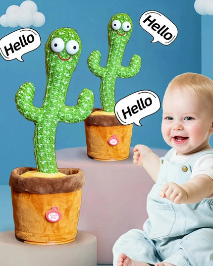 1pc Dancing Cactus Toy,Repeat Talking ,Song Speaker Wriggle Dancing Sing Talk, Plushie Stuffed ,Interaction and Decoration