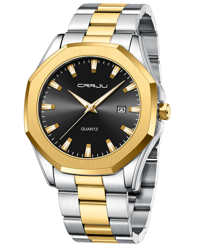 Watches for Men Classic with Date Business Dress Luxury Waterproof Luminous Mens Wrist Watch Analog Stainless Steel Men Watch