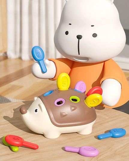 Montessori Hedgehog Toys Baby Concentration Training Education Toys Fine Motor Sensory Educational Toy for Kids Birthday Gifts