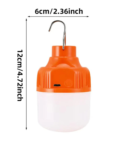 Portable USB Rechargeable LED Pendant Light High Brightness Waterproof Outdoor Lamp for Camping Fishing Emergency Night Lighting