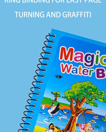 Magical Book Water Drawing Montessori Toys Reusable Coloring Book Magic Water Drawing Book Sensory Early Education for Children