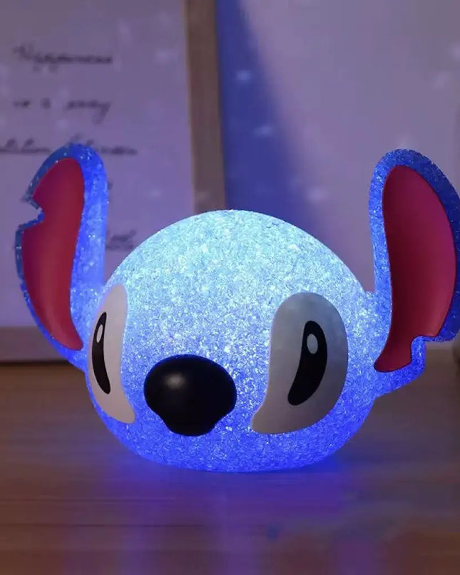 Lilo & Stitch Particle Projection Night Light Cartoon Lilo And Stitch 3d Doll Reading Lamp Usb Creative Desk Lamp For Kids Gifts