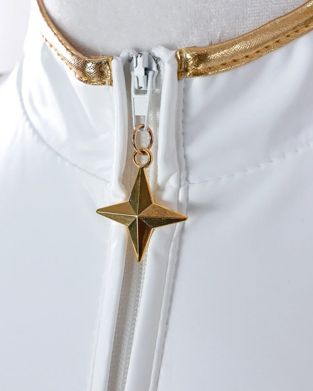 Anime Zoey Rumi Mira Cosplay Costume White PU Leather Uniform Role Play for Party Halloween Carnival Outfits