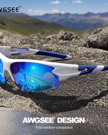 Sports Sunglasses for Men & Women – Semi-Rimless UV400 Protection for Baseball, Running, Fishing, Golf & Driving