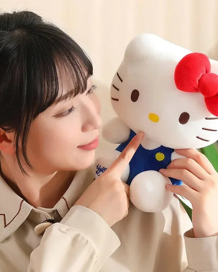 Hello Kitty Anime Hello Kitty Stuffed Toys Plushier Soft Pillow Birthday Gifts For Girls Kawaii Hello Kitty Plush Dolls