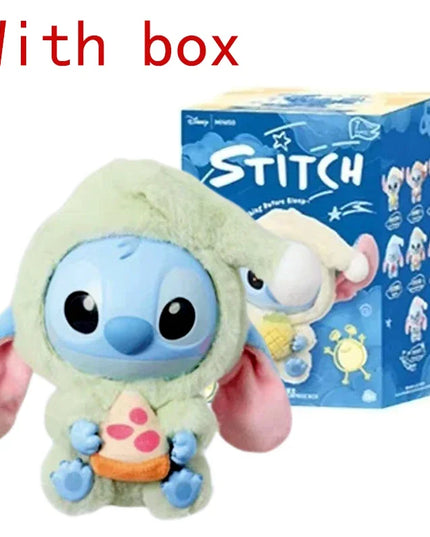 Stitch Eat Something Before Sleep Series Blind Box Plush Vinyl Toys Cute Doll Replica Mystery Box Bag Pendant Decor Gift
