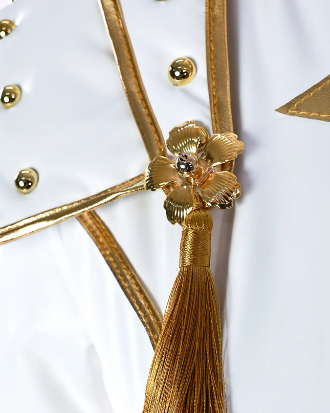 Anime Zoey Rumi Mira Cosplay Costume White PU Leather Uniform Role Play for Party Halloween Carnival Outfits