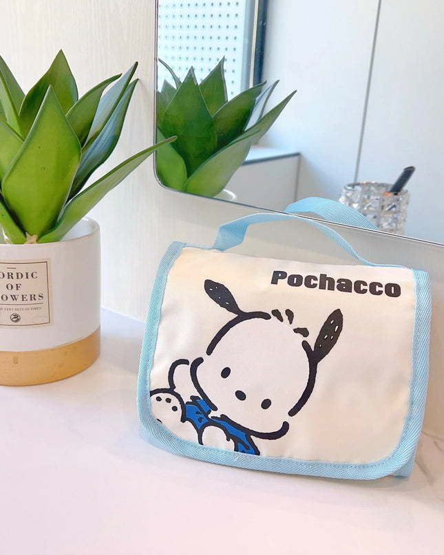 Cute Portable Travel Wash Up Storage Bag Girls Gifts Hello Kitty Kuromi Stitch KT Cat Cartoon Cosmetic Bag For Girl Kawaii Gifts