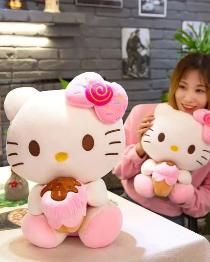 Hello Kitty Filling Plush Toys Stuffed Animal Sanrio Kawaii Kitty Plushie Doll Room Decor High Quailty Gift Girl 30-50cm Doll