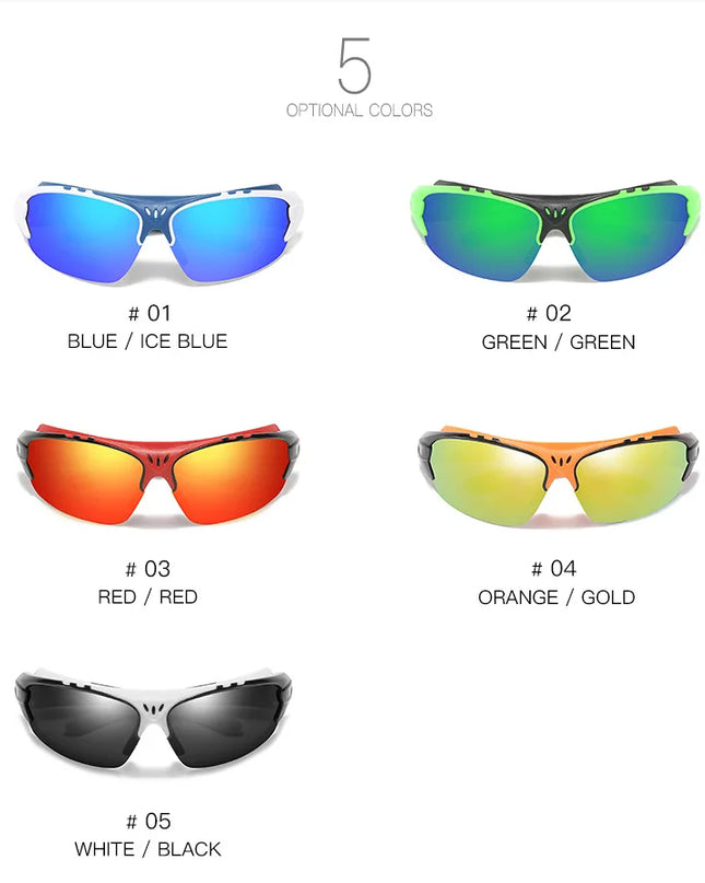 Men Women Sports Sunglasses Goggles Cycling Glasses Outdoor Sports Sunglasses Motorcycle Running Fishing Polarized Sunglasses