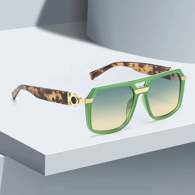 2025 Sunglasses for Women Fashionable Square Frame Glasses with Golden Decorative Legs and Exquisite Design for Women Glasses