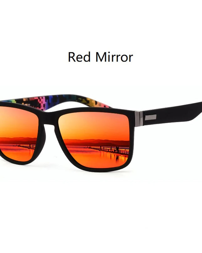 4 PCS Fashion Vintage Pattern Square Sunglasses Men Women Fishing Driving Man Luxury Brand Designer Sun Glasses UV400 Eyewear ﻿