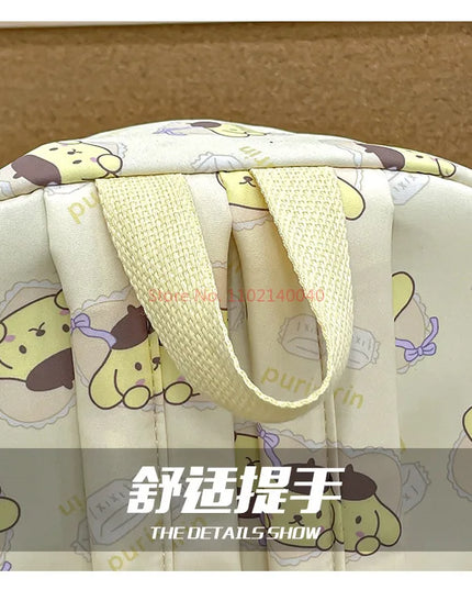Sanrio Backpack For Kids Cartoon Hello Kitty Kuromi Bookbag Student Teenager Girl Boy Nylon Shoulders Bag Schoolbag Kawaii Bags
