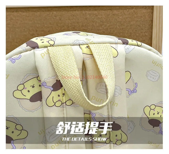 Sanrio Backpack For Kids Cartoon Hello Kitty Kuromi Bookbag Student Teenager Girl Boy Nylon Shoulders Bag Schoolbag Kawaii Bags