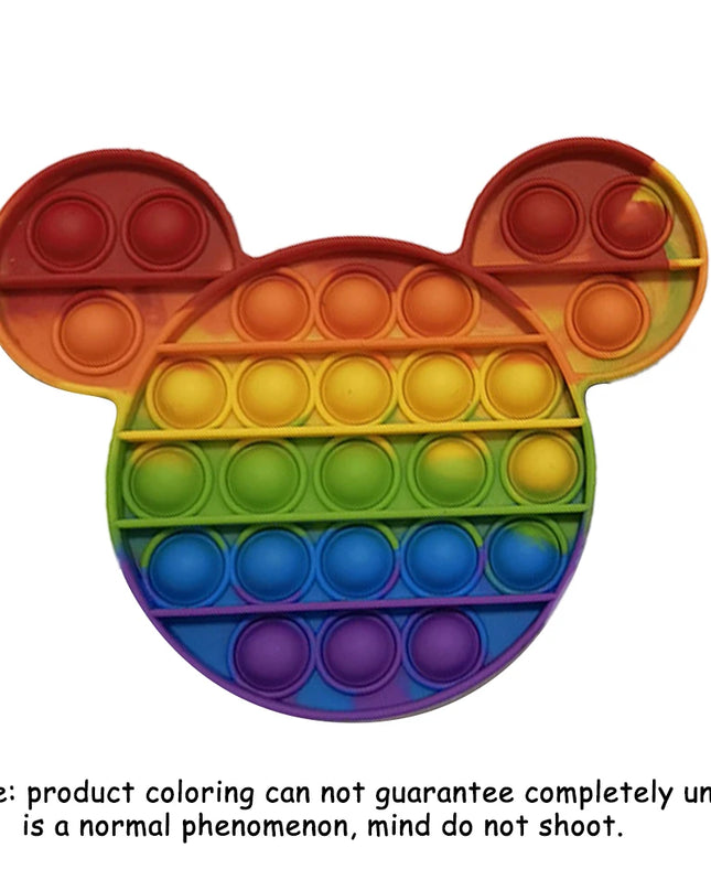 Push Pop Bubble Fidget Sensory Toy Stress Relief Toys Pack for Kids Adults Rainbow Anti-Anxiety Tools Office Stress Relief Toys