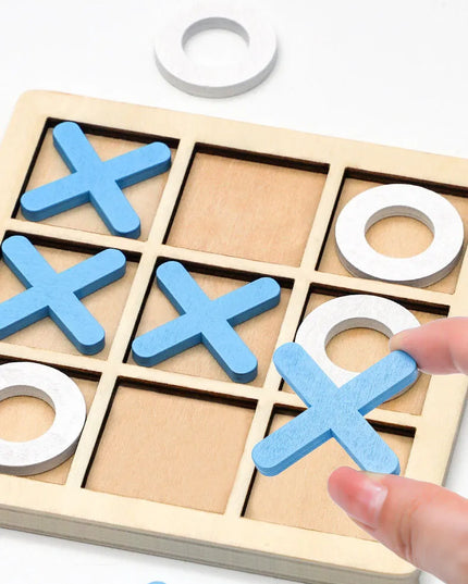 Montessori Wooden Toy Mini Chess Play Game Interaction Puzzle Training Brain Learing Early Educational Toys For Children Kids
