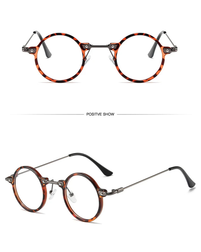 Round Sunglasses For Men Women Retro  Steampunk Sun Glasses Male Female Brand Designer Metal Frame Eyewear Shades Oculos De Sol