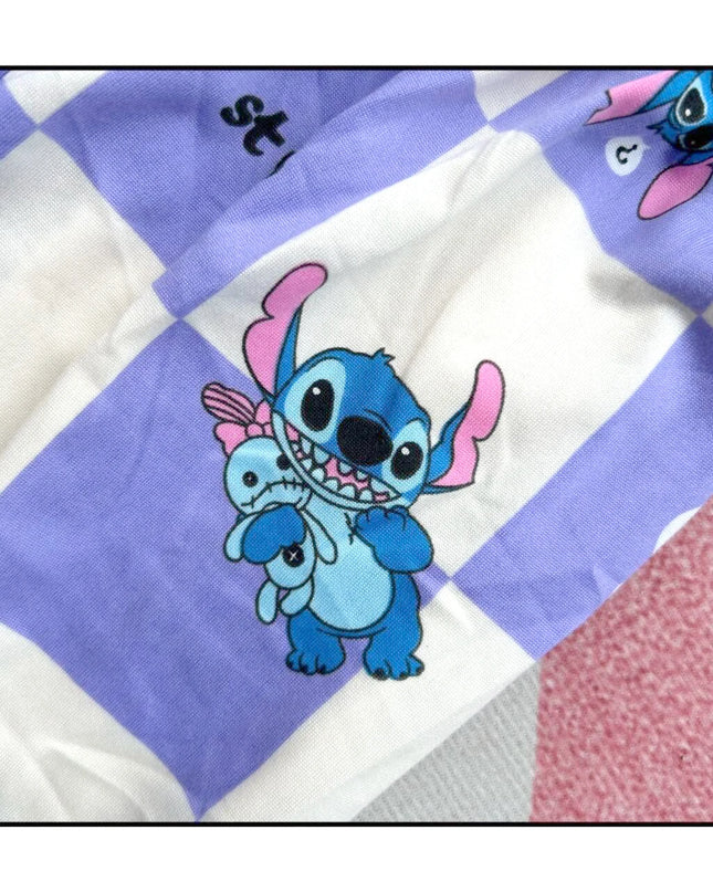 New Spring Children's Clothing Sets Stitch Angel Boy Sleepwear Long sleeved pants Clothes Kids Pajamas Set Baby Girls Pyjamas